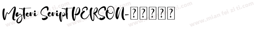 Myteri Script PERSON字体转换